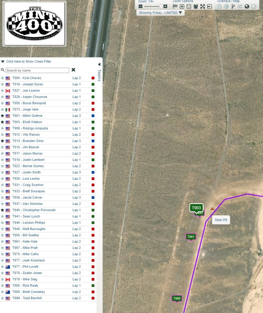 Both in Main Pit niether completed 1 lap