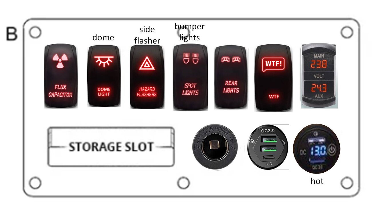 Dash switches