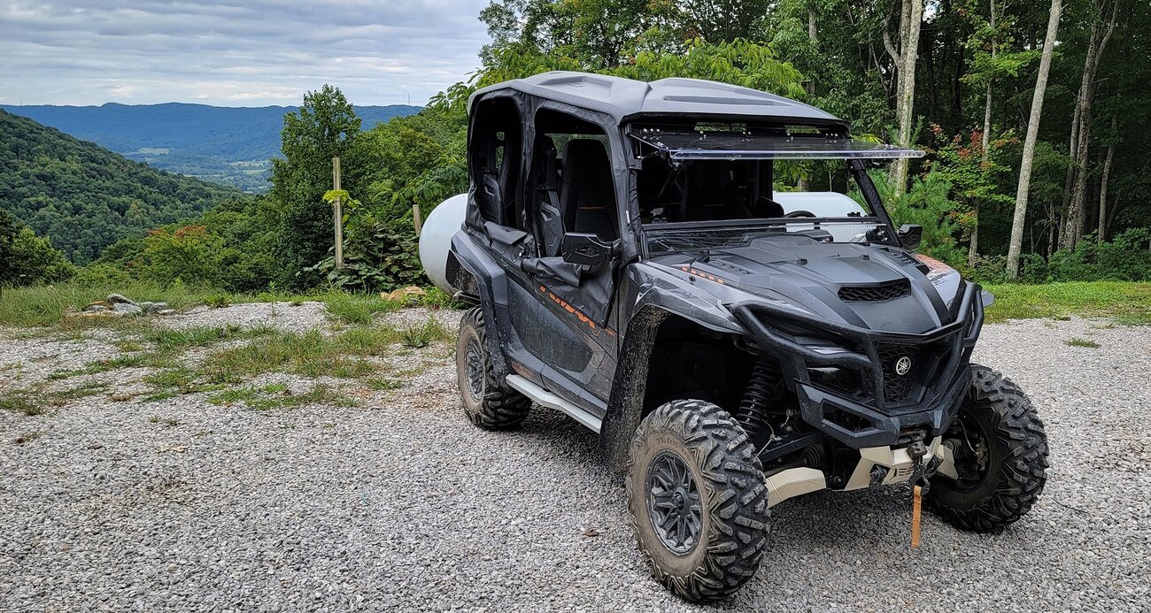 Front right SATV windshield and doors open