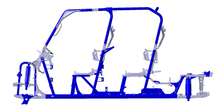 Honda Pioneer 1000 6 Frame