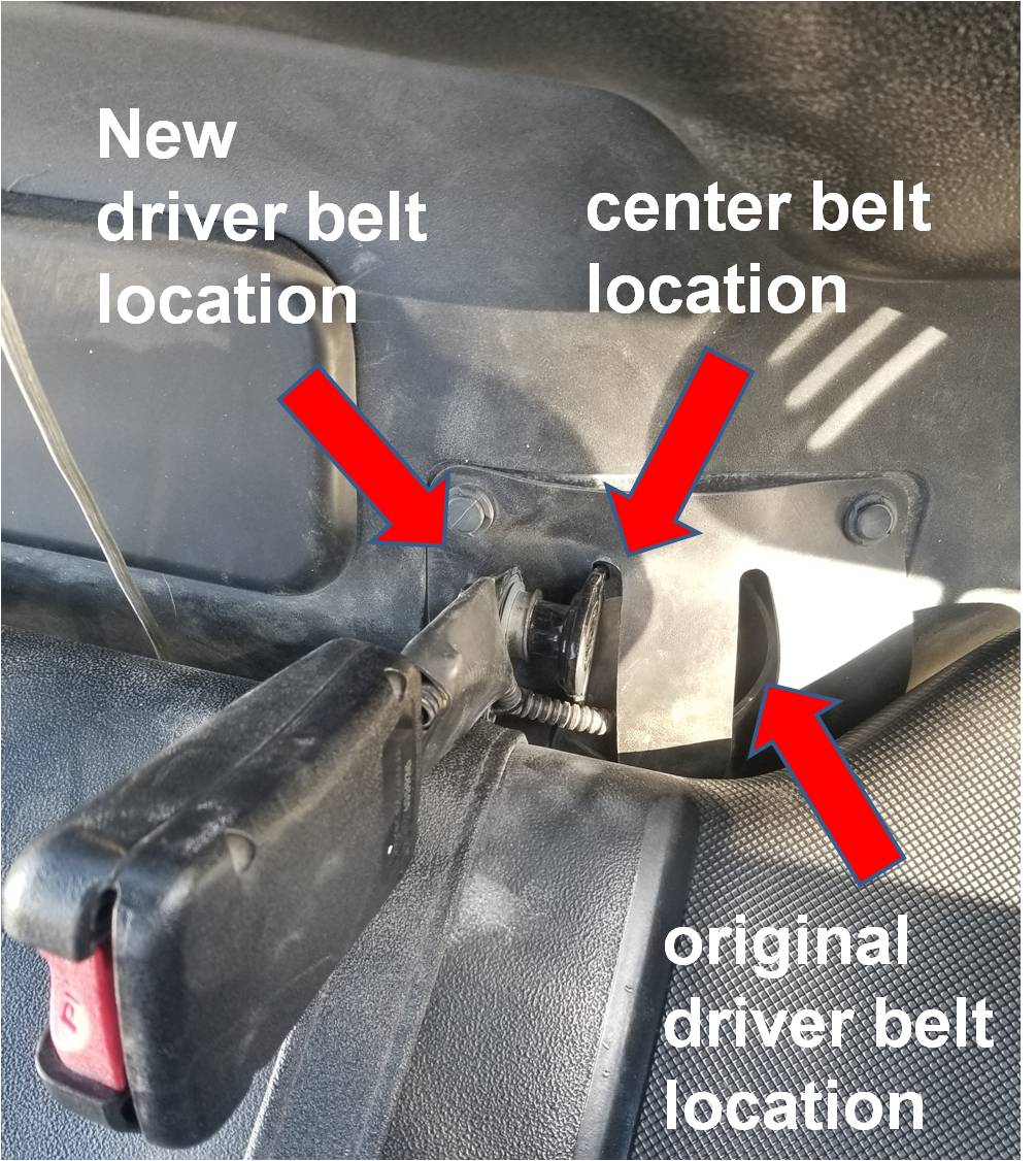 New seat belt location mod