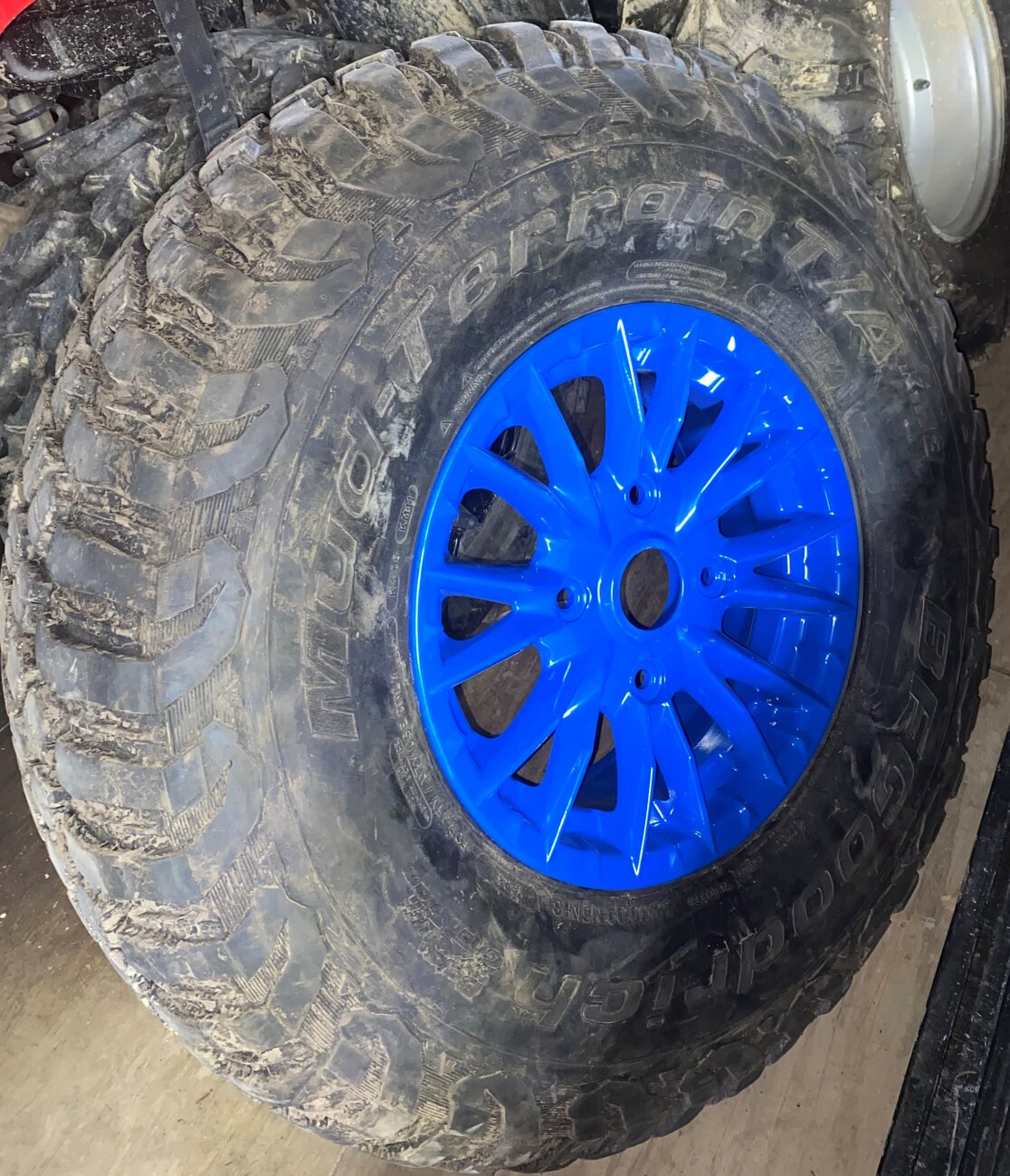 Stock blue wheel KM3