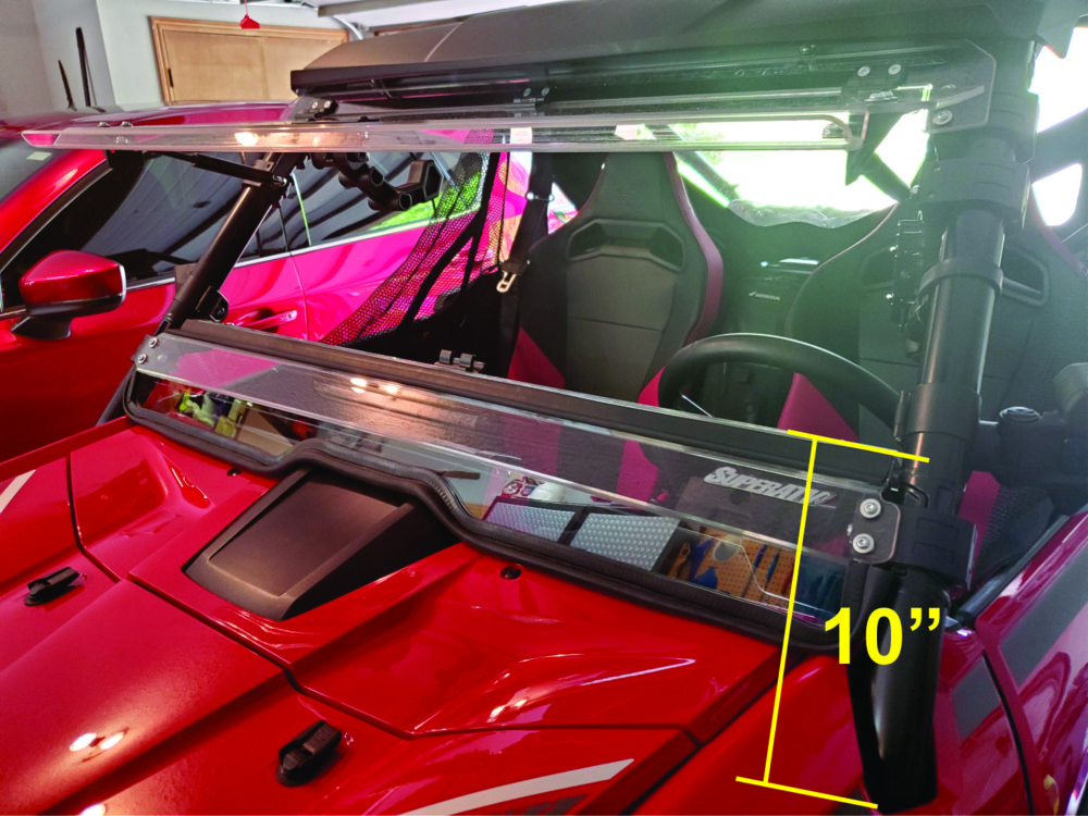 SuperATV Windshield Seam Height