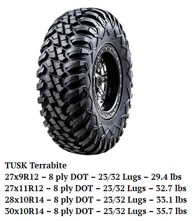 Tusk terrabite weight