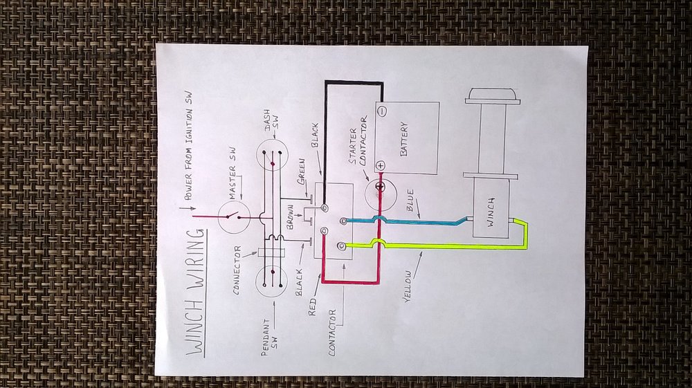 Winch wiring