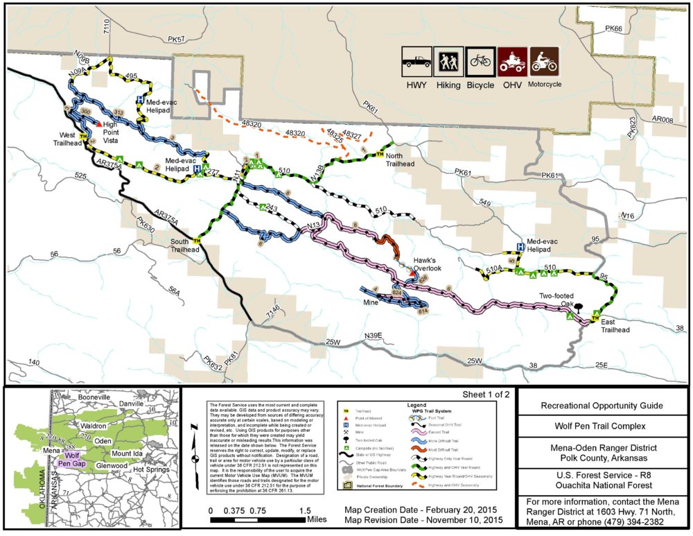 Wolf pen gap trailmap