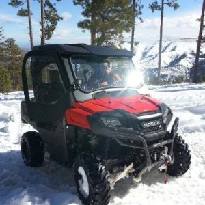 Honda SxS In Snow