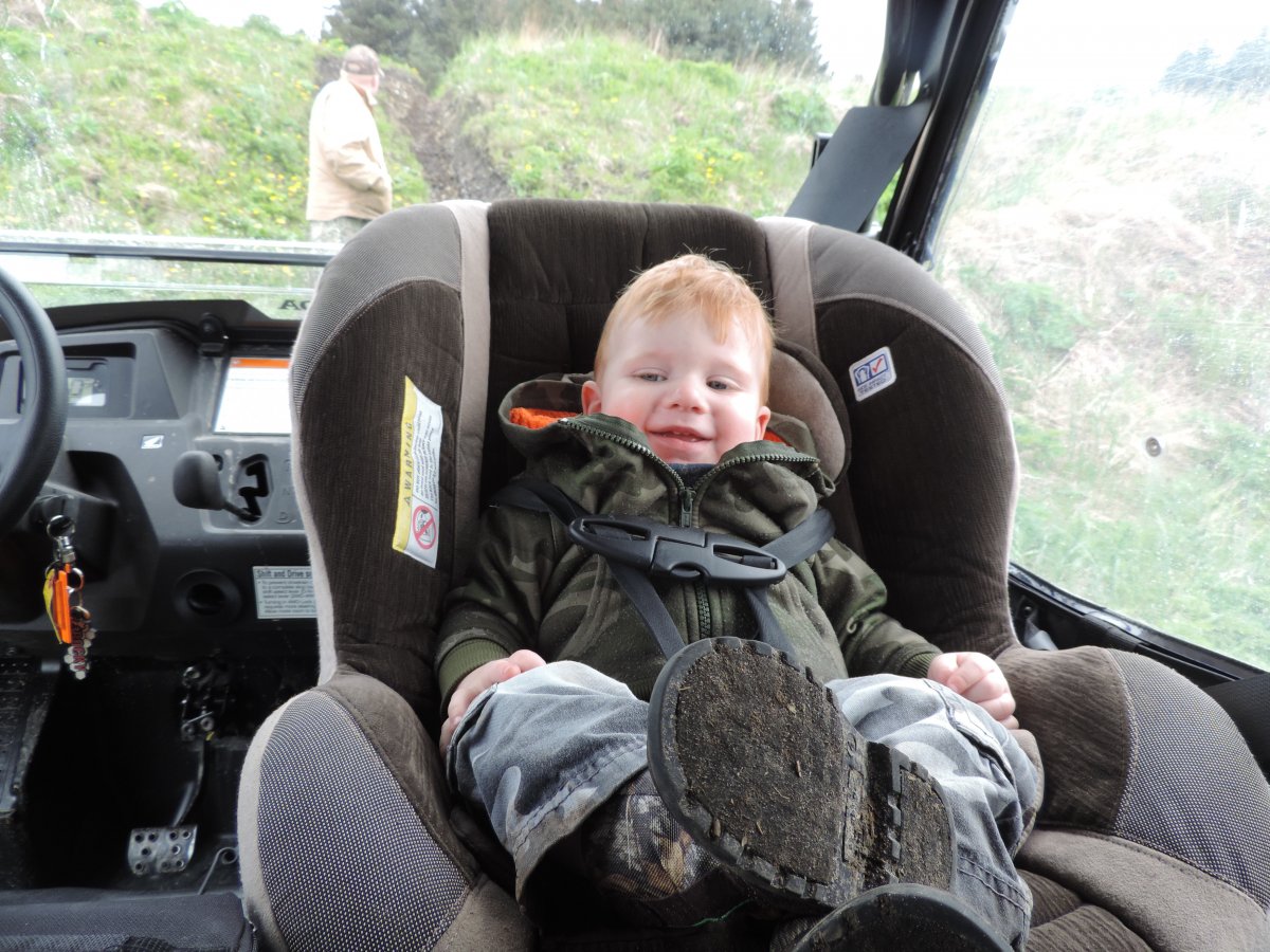 Bubba rideing shotgun