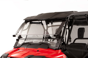 Pioneer700 2014 poly two piece windscreen open