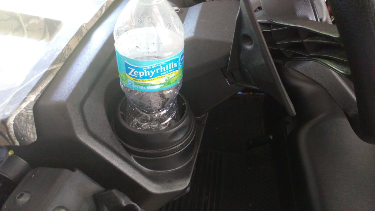 Stock Cup Holder With Water Bottle